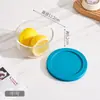 Bowl de Vidrio Resistente a Altas Temperaturas para Conservar, Redondo, Apto para Microondas, con Tapa de PP, Caja Simple para Conservar, Juego de Tazones para el Hogar, Redondo
