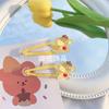 Presilha BB Sanrio Transparente fofa de desenho animado coração de menina grampo de cabelo para franja de estudante presilha de borda acessórios de cabelo doces grampo de cabelo