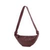 Bolso Personalizado de Piel Genuina de Cordero, Bolso Croissant Casual para el Día a Día, Bolso de Hombro Simple y a la Moda, Bolso de Axila, Bolso para Mujer
