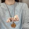 Collar con Colgante de Croissant para Mujer, Accesorio Único de Cadena para Suéter de Nicho, Encanto de Pan de Masa Madre, Accesorio de Primavera y Verano