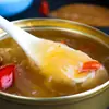 Porridge de hongo de plata y semilla de loto, lata de 180g, desayuno instantáneo sin cocción, sustituto de comida, té de la tarde, porridge instantáneo listo para comer, caja completa