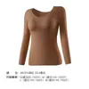 Ropa interior térmica de manga larga con sujetador acolchado para mujer, top interior, liquidación de fin de temporada