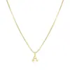 Amazon Más Vendido Acero Inoxidable 26 Letras Colgante Collar para Mujeres Nicho Versátil Cadena de Clavícula Normcore Collar de Iniciales