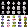 Moldes de Silicona para Dados de Juego Digitales, 19 Tipos, Moldes de Yeso y Resina de Cristal para Manualidades