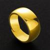 Anel Dourado Areia Autêntico Masculino Abertura Ajustável Banhado a Ouro 24K Dominador Elegante Moderno Anel Grande Masculino Cor Ouro Vietnamita