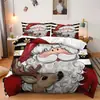 Temu Conjunto de Roupa de Cama de Três Peças de Natal Boneco de Neve de Natal Rena Decoração de Casa Conjunto de Roupa de Cama de Três Peças Pode Ser Enviado Jit