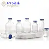 Botella de Vidrio Transparente 7ml3050ml Botella Transparente con Tapa de Presión Botella Moldeada Frasco de 20 Dientes Embalaje Original de Botella de Vidrio