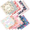 12 folhas/pacote pequeno floral mãe plot papel de fundo ins Vento quente série de cores Mão conta conta mão diy papelão de fundo