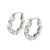 Aretes de Aro de Encaje de Perlas de Plata Esterlina S925 para Mujer, Estilo Lujo Accesible, Elegantes y Femeninos a la Moda, Estilo Similar a Yang Zi Chenghuanji