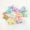 Acrílico UV Color Real Chapado Pony DIY Cadena para Teléfono Móvil Bolso Colgante Material con Cuentas Accesorios de Joyería Cuentas con Agujero Recto