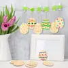Amazon Adornos de Huevo de Madera para Pascua DIY Rodajas de Huevo de Madera Manualidades Decoración para Fiestas en Casa