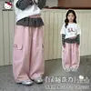 Pantalones Casuales Curvos de Otoño para Niñas 2026 Nuevo Estilo Modernos Holgados Deportivos Cargo para Niños Mayores