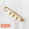 Artefacto para la cintura de los pantalones pasador de cintura broche anti-exposición broche de corsage de alta gama joyería hebilla de broche de perlas
