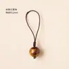 Cadena para Teléfono Dios de la Riqueza de Cinco Vías de Ágata Chapada en Oro, Colgante de Teléfono de Cristal Natural, Cadena Anti-Pérdida para Bolso Estilo Chino Cinco Elementos Al por Mayor