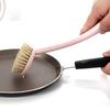 Cepillo Lavaplatos de Sisal Antiadherente para el Hogar Cepillo de Fibra Vegetal Cepillo para Limpiar Ollas de Arroz Olla Cepillo de Cocina Bola Larga de Alambre de Acero
