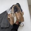 Bolso de Hombro de Moda con Diseño de Cierre 2025 Primavera Nuevo Bolso Cubo de Cuero Suave Gran Capacidad Bolso Cruzado Bolso de Mujer