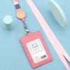 Portatarjeta de certificado cordón hebilla telescópica personalizada portatarjetas de trabajo Tarjeta de trabajo Insignia de Fábrica de Tarjetas insignia de empleado portainsignias
