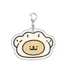 Nuevo Llavero de Cachorro Lucky Line Colgante Acrílico Adorno de Bolsa con Emoji de Dibujos Animados para Estudiantes Estilo 2D