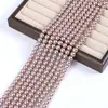 Contas Soltas de Vidro Imitando Pérola de Cristal Branco Australiano 4mm-10mm com Furo Redondo para Acessórios de Pulseira e Colar DIY