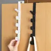 Prateleira de porta, gancho de parede, forte e sem marcas, para pendurar roupas e chapéus, gancho atrás da porta, sem necessidade de furar, cabideiro de parede