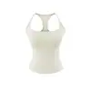 Camiseta sin mangas de verano 2026 para mujer, corte ajustado, con copas en el pecho y tirantes finos, adecuada para usar como prenda exterior o como capa base
