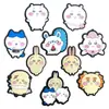 Set de 10 Piezas de Oso Autocrítico Jiikawa PVC Charms para Zapatos Hebilla de Zapato Accesorios para Zuecos Decoraciones para Sandalias Piezas para DIY