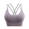 Sutiã Esportivo Plus Size Estilo Europeu e Americano com Costas Cruzadas, Sem Fio, Suporte, À Prova de Impacto, Respirável, Roupa Íntima Esportiva Estilo Regata