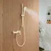 Nuevo Juego de Ducha de Cobre para el Hogar Grifo Mezclador Simple Grifo Integrado Baño Ducha Fría y Caliente Baño