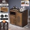 Novo Armário de Chá Estilo Chinês Mesa de Chá Doméstica Mesa de Café Removível Madeira Não Sólida Carrinho de Chá Pequena Mesa de Chá para Casa Nova para Alugar