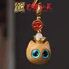 Pingente de Corrente para Celular Sapo de Madeira Arco-Íris Yiming Xianyuan Sandália Criativa de Sândalo Animal Desenho Animado Sapo Ornamento