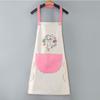 Delantal de Cocina para el Hogar, Resistente al Aceite, de Moda y Lindo Estilo Coreano para Mujer, Ropa de Trabajo para Hombre, Impresión de Logotipo Personalizado
