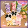 Lindo Flequillo de Lazo de Tela Clips Corazón Femenino Dulce Estilo Japonés Versátil Dibujos Animados Sombrerería Clip Lateral Hija