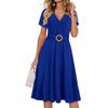 Vestido de Mujer de Longitud Media para Primavera y Otoño 2024 Falda Estampada Amazon Vestido de Playa Aliexpress Venta al por Mayor