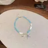 Pulsera Estrella de Mar Pulsera de Conchas con Cuentas Estilo Vacaciones en la Playa Personalidad Moda Ins Pulsera Versátil