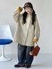 Gabardina con capucha color caqui para niña, nuevo estilo coreano de primavera y otoño, de longitud media, chaqueta infantil casual y versátil, moderna para otoño