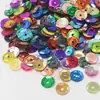 Lantejoulas a Laser de 6mm para DIY Bordado à Mão Bordado Francês Materiais de Lantejoulas Furo Central Suprimentos para Artesanato de Jardim de Infância Lantejoulas