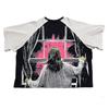 Verão Elegante Street Y2K Tendência Camiseta de Manga Curta com Estampa de Demônio Retrô Escuro Top Solto para Homens e Mulheres