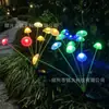 Luzes Solares de Chão LED para Exterior à Prova d'Água Decoração de Jardim Luzes de Água-viva Flor Simulada Dente-de-leão Gramado Luzes Coloridas