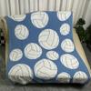 Manta de terciopelo de clase A, de baloncesto, de terciopelo, de punto jacquard, con cubierta de hilo de plumas, estampada