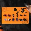 Venta Caliente Transfronteriza Europea y Americana Combinación de Pendientes de Halloween Dibujos Animados Divertidos Cabeza de Calabaza Fantasma Murciélago Elemento Set de Pendientes