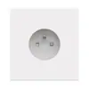 Tipo 86 Estándar Europeo Estándar Británico Enchufe Británico de 13A Piel Blanca Tipo 146 Panel de Enchufe de Interruptor para Cocina Exclusivamente para Exportación