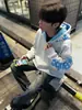 Guochao 2026 Marca de Moda Moletom com Capuz Bordado de Floco de Neve e Letra Masculino Primavera e Outono Solto Jaqueta de Casal