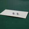 Pendientes de botón de cerámica populares estilo coreano para mujer, combinación fresca y versátil, pendientes pequeños para la semana, joyería, fuente de puesto callejero, nuevos