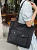 Bolsa de Ombro Jeans Grande Capacidade Simples Transfronteiriça 2026 Verão Nova Cor Sólida Casual Tote para Mulheres