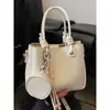 Bolso Cubo Sencillo de Mano 2026 Primavera Nuevo Estilo Coreano Moda Gran Capacidad Texturizado Colgante Hombro Cruzado