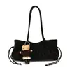 Bolso de hombro casual de moda vintage con estampado de leopardo simple para otoño/invierno nuevo 2026, bolso baguette de axila moderno y elegante