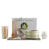 Tazón de matcha de cerámica transfronterizo con pico, batidor de té estilo japonés, cepillo de matcha de bambú, juego de ceremonia de té de la dinastía Song, juego de 100 piezas en una caja