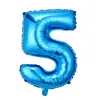 Globos Digitales de 32 pulgadas Empacados Individualmente, Decoraciones de Cumpleaños Versión Americana, Globos Decorativos Flotantes de Papel de Aluminio con Helio