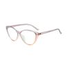 Libro Rojo Internet Celebrando Estilo Popular Gafas Planas Ojo de Gato Montura Estilo Académico Gafas Anti-luz Azul Bisagra Metálica Montura de Gafas para Mujer