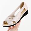 Sandálias Antiderrapantes Modelo Novo 2026 para Mães de Meia-Idade e Idosas, Calçado Feminino de Verão para Uso Externo Sandálias Peep-Toe com Solado Macio e Plataforma Grossa